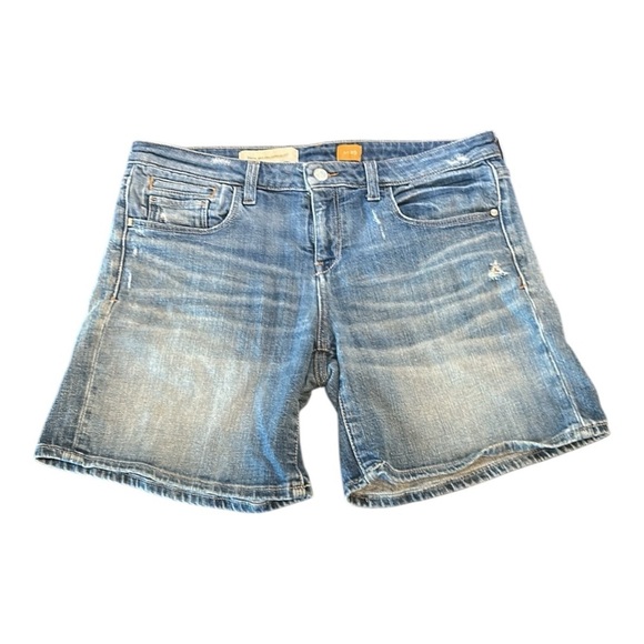 Pilcro and the Letterpress Women's Lightly Distressed Denim Shorts Size 29 - Picture 1 of 16
